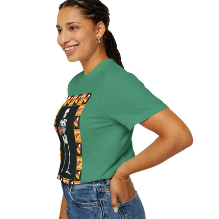 Candy Corn Skeleton Unisex Garment-Dyed T-shirt