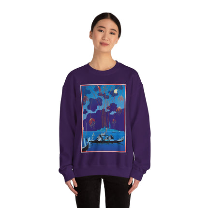 Fireworks in Venice by George Barbier Heavy Blend™ Crewneck Sweatshirt