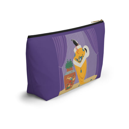 Golden Robe Cosmetic Bag – Elegant Drama & Timeless Sophistication
