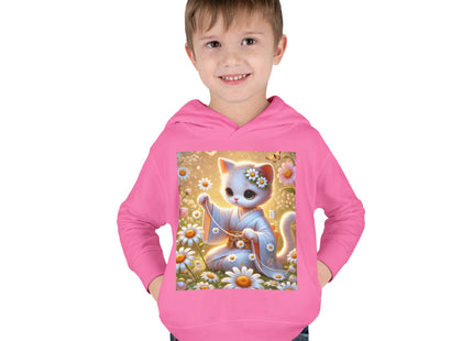 Daisy Chain Whimsy Toddler Pullover Fleece Hoodie