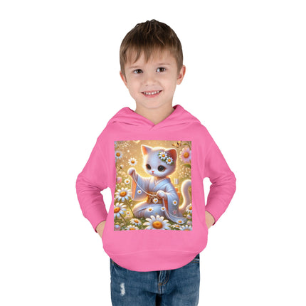 Daisy Chain Whimsy Toddler Pullover Fleece Hoodie