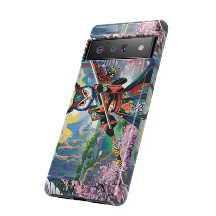 Cyberpunk Samurai Owl Phone Cases