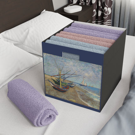 Fishing Boats by Vincent Van Gogh Felt Storage Box
