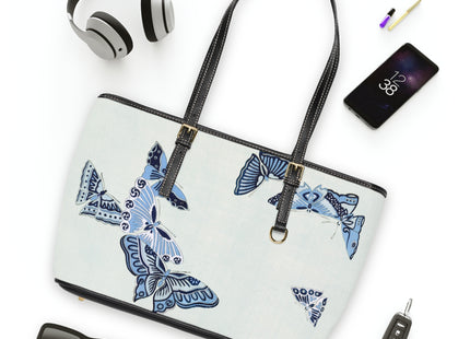 Japanese Butterfly by Kamisaka Sekka PU Leather Shoulder Bag