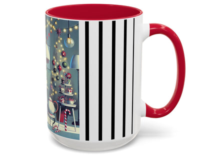 Whimsical Christmas Tea Party Colorful Mugs (11oz, 15oz)