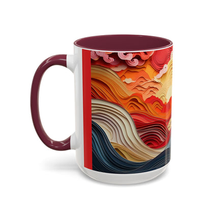Vibrant Sunrise Sky Colorful Mugs (11oz, 15oz)
