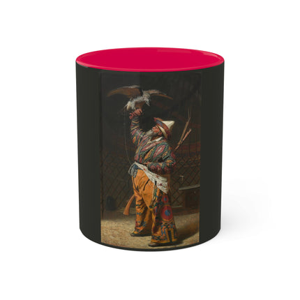 A Rich Kirghiz Huntsman with a Falcon by Vasily Vereshchagin Colorful Mugs, 11oz