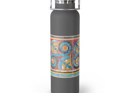Reproduction of S-Spiral Frieze by Emile Gilliéron Copper Vacuum Insulated Bottle, 22oz