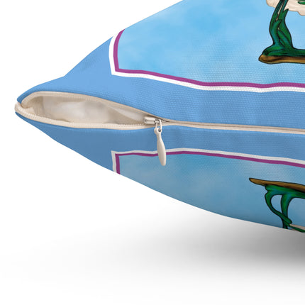 Enchanting Serenity Spun Polyester Square Pillow