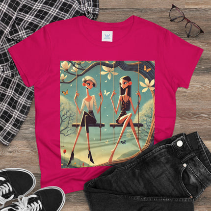 Whispers on the Spring Swing Cotton Tee