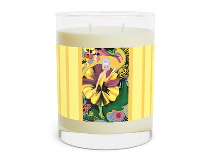 Enchanted Pansy Elegance Scented Candle - Full Glass, 11oz