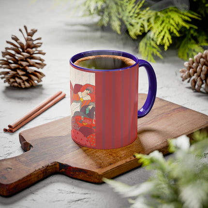 Les Coussins by Georges Lepape Colorful Mugs (11oz, 15oz)