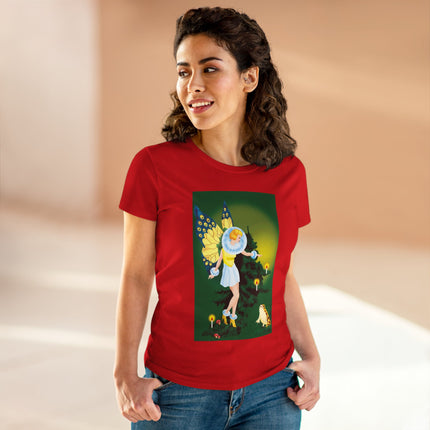 The Enchanted Encounter Women's Midweight Cotton Tee