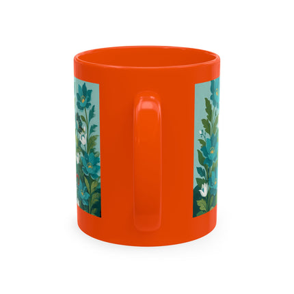 🐉🌿 The Lady & The Garden Dragon Ceramic Mug – Art Deco Botanical Whimsy