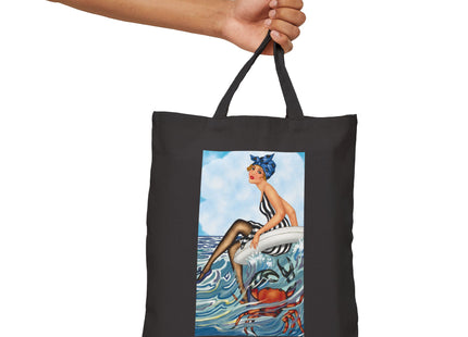Playful Waves and Fashion Follies Cotton Canvas Tote Bag