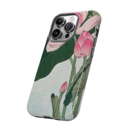 Blooming Lotus Flowers by Ohara Koson Phone Cases