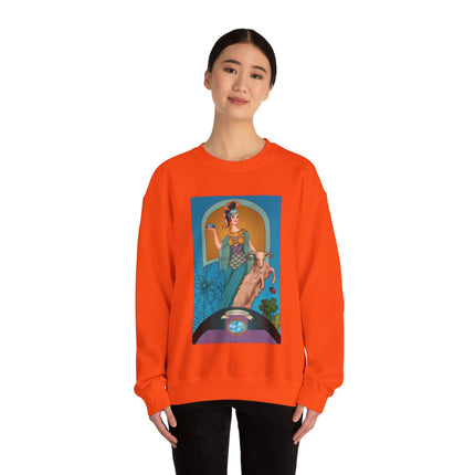 March & Aquamarine (Gem Series) by Sofia Chiostri Unisex Heavy Blend™ Crewneck Sweatshirt