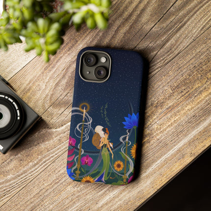 🌙🕯️ The Lady Of The Midnight Garden Phone Case – Art Deco Nocturne