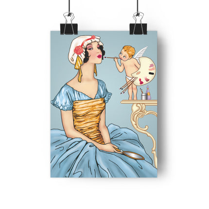 The Enchanting Painter: A Fairy's Artistic Touch Giclée Art Print