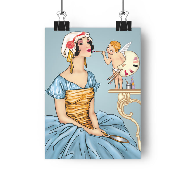 The Enchanting Painter: A Fairy's Artistic Touch Giclée Art Print