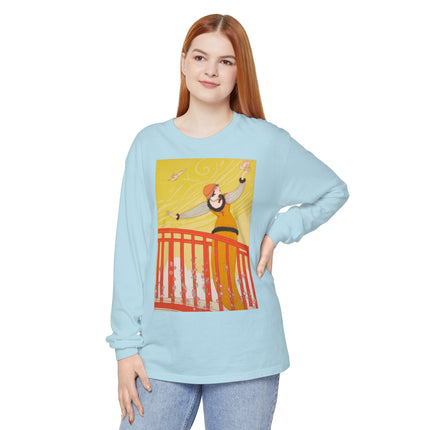 La Passerelle by Charles Martin Garment-dyed Long Sleeve T-Shirt