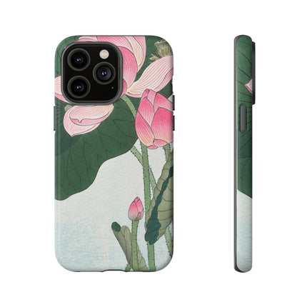 Blooming Lotus Flowers by Ohara Koson Phone Cases