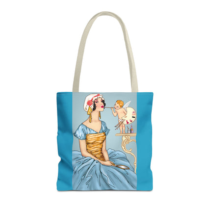 The Enchanting Painter: A Fairy's Artistic Touch Tote Bag (AOP)