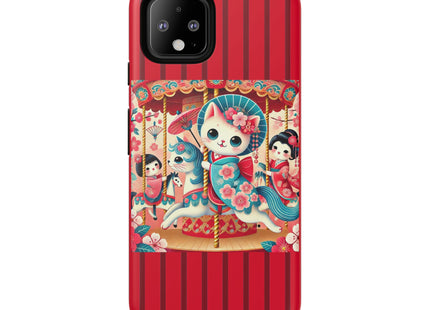 Geisha Kitten's Enchanted Carousel Phone Cases