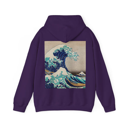 The Great Wave off Kanagawa by Katsushika Hokusai Heavy Blend™ Hooded Sweatshirt