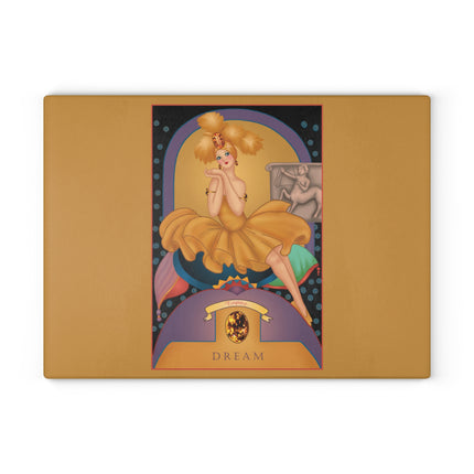November & Topaz Zodiac Glass Cutting Board