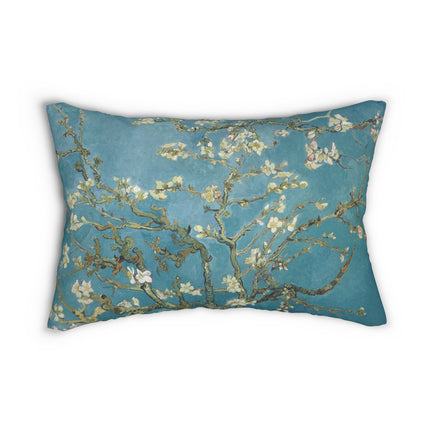 Almond Blossom by Vincent van Gogh Spun Polyester Lumbar Pillow