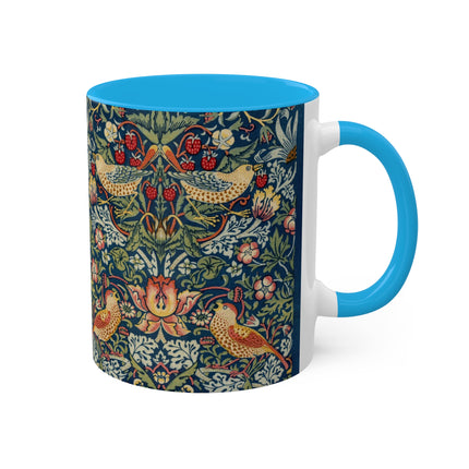 Strawberry Thief by William Morris Colorful Mugs, 11oz