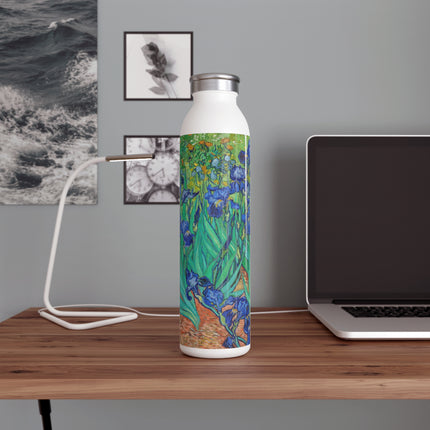 Irises by Vincent Van Gogh Slim Water Bottle