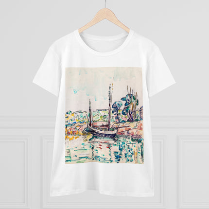 Concarneau by Paul Signac Women's Midweight Cotton Tee