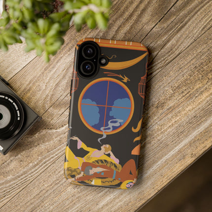 Art Deco Lounge Phone Case – Opulent Smoke & Timeless Glamour