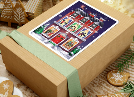 A Christmas Eve Celebration Kiss-Cut Stickers (4 Sizes)