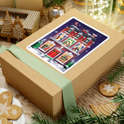 A Christmas Eve Celebration Kiss-Cut Stickers (4 Sizes)