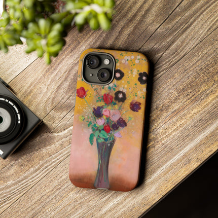 Vase of Flowers by Odilon Redon Phone Cases