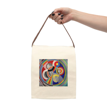 Rythme No. 1 by Robert Delaunay Canvas Lunch Bag With Strap