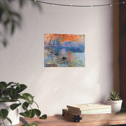 Sunrise by Claude Monet Matte Horizontal Posters