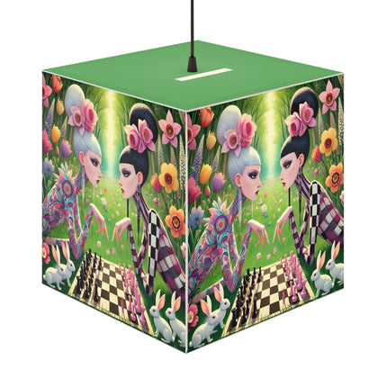 ♟️🌸 The Spring Gambit: A Fairy's Move Light Cube Lamp – Whimsical Chess & Spring Magic