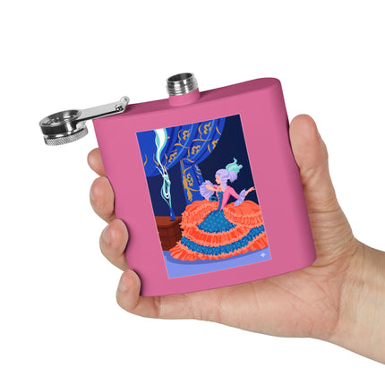 Rococo Stage Siren Flask – Theatrical Grace & Elegant Drama