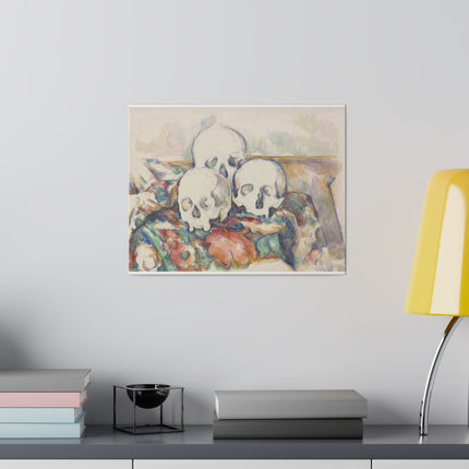 The Three Skulls by Paul Cézanne Matte Canvas, Stretched, 0.75"