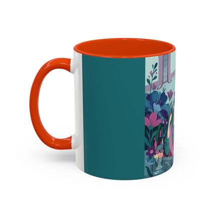 The Ladies Of The Secret Masquerade Colorful Mugs – Art Deco Floral Mystery