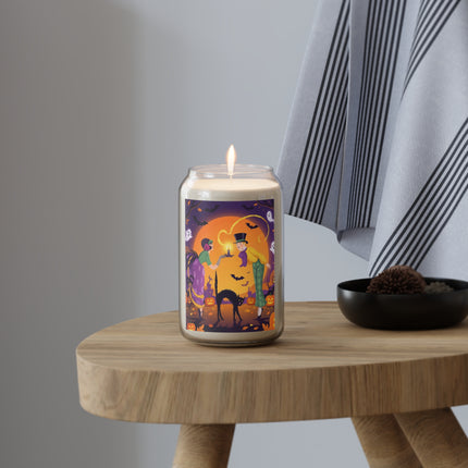 🎃🕯️ The Midnight Halloween Greeting Scented Soy Candle – Vintage Halloween Charm