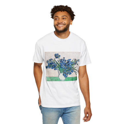 Irises by Vincent Van Gogh Unisex Garment-Dyed T-shirt