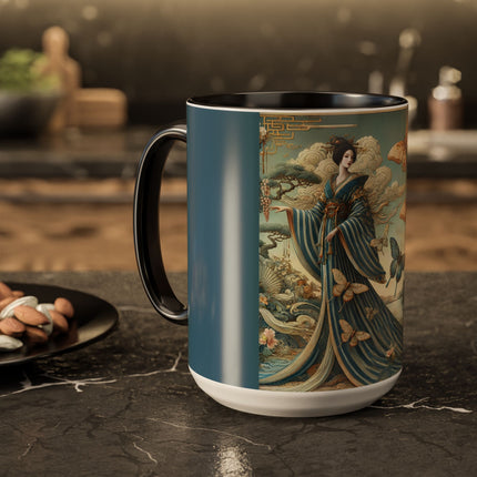 Butterfly Empress Colorful Mug – Graceful Butterflies & Timeless Elegance