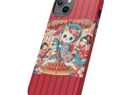 Geisha Kitten's Enchanted Carousel Phone Cases