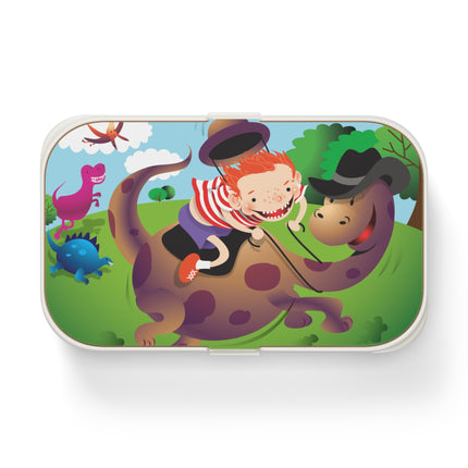 Dino Dash: Boy & Dinosaur Adventure Bento Lunch Box
