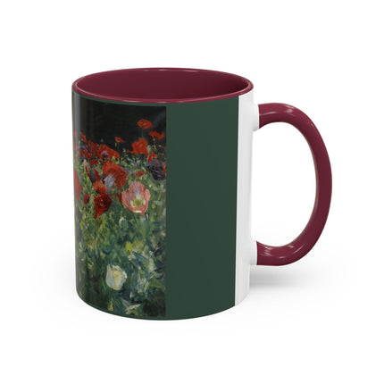 A Study of Poppies for Carnation, Lily, Lily, Rose by John Singer Sargent Colorful Mugs (11oz, 15oz)